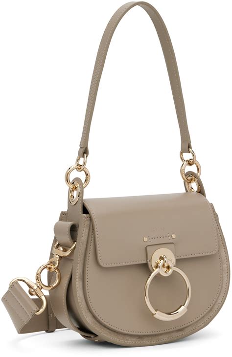 Chloé: Taupe Small Tess Bag 